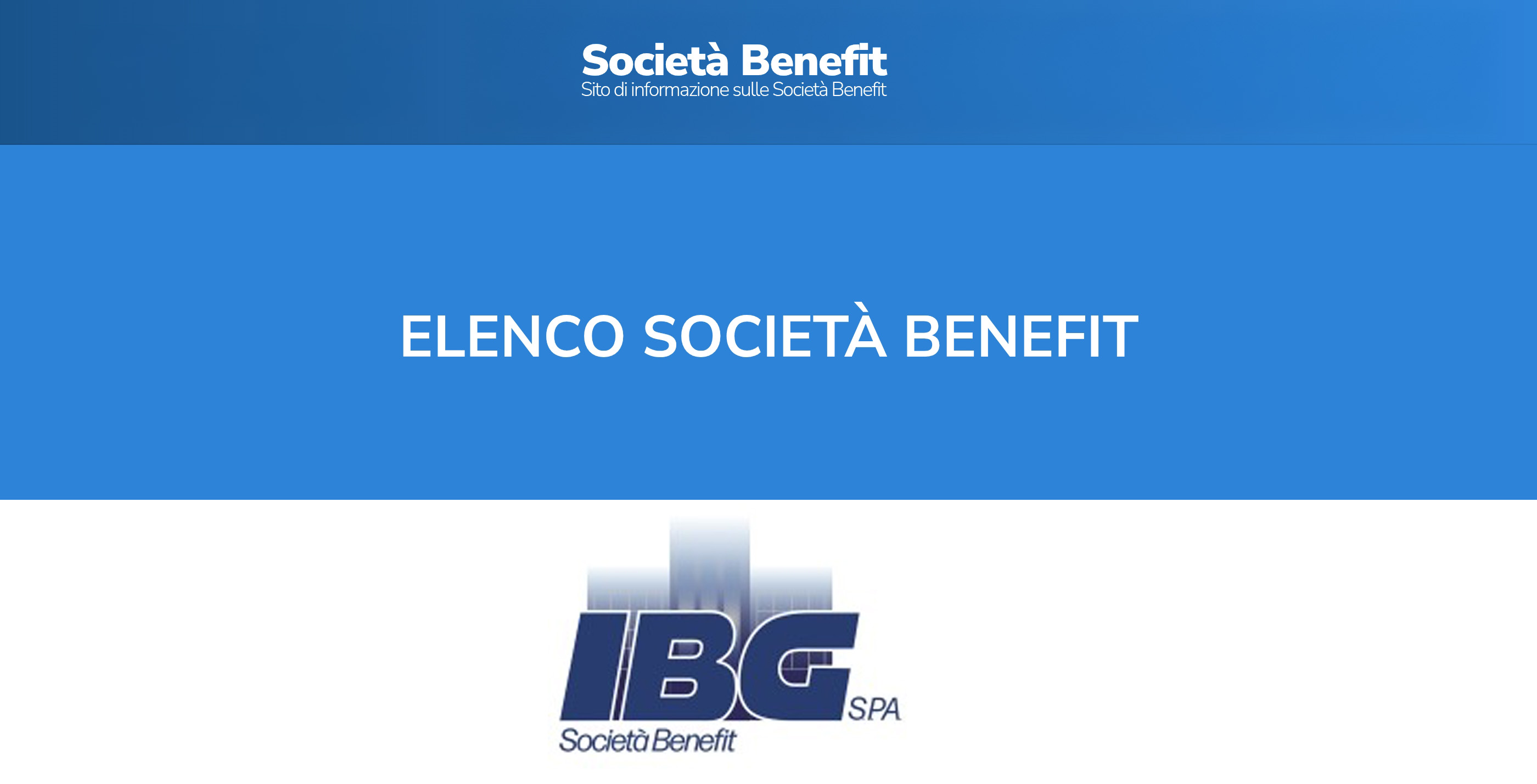 Registro Società Benefit