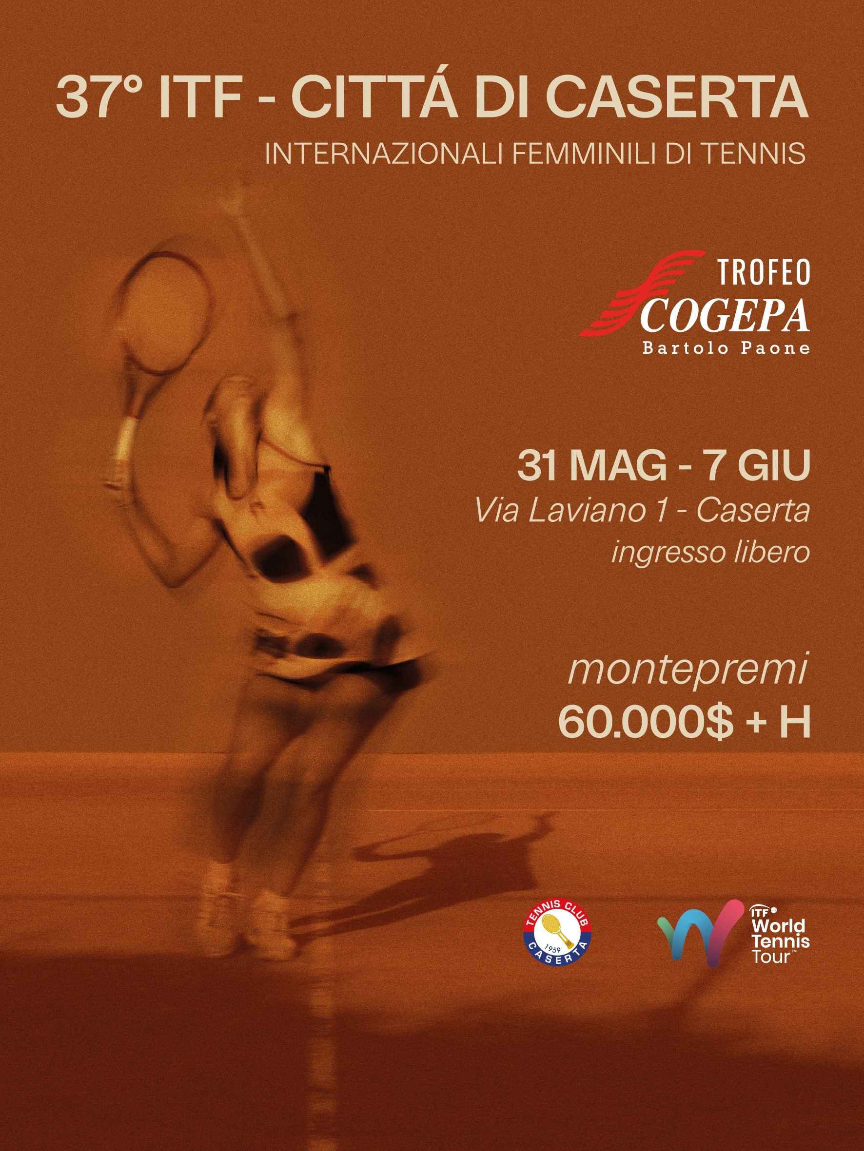 Locandina 37° ITF Città di Caserta – Trofeo Cogepa